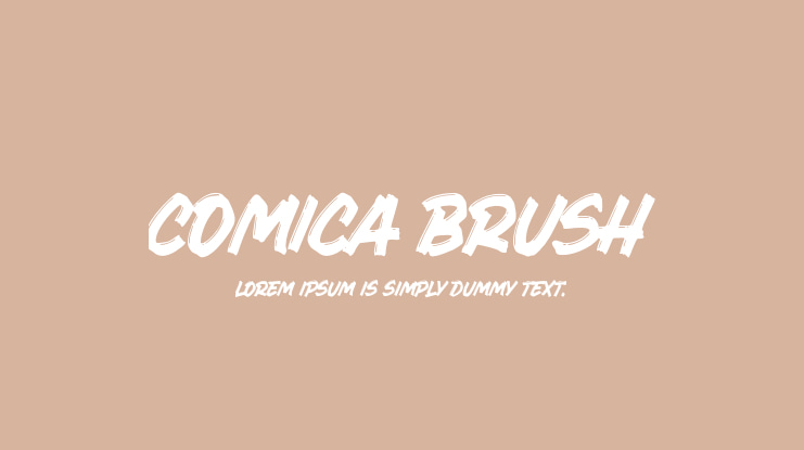 Comica Brush Font