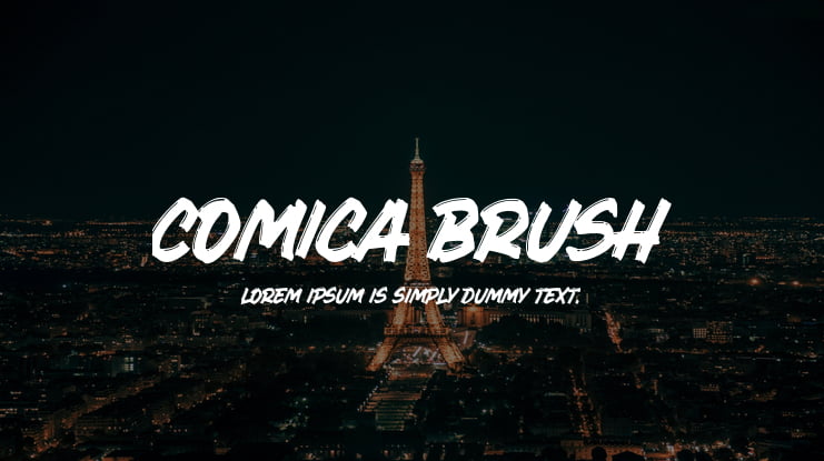 Comica Brush Font