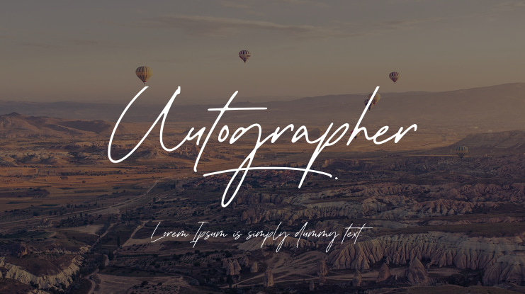 Autographer Font