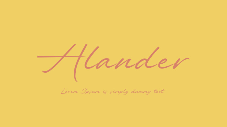 Alander Font