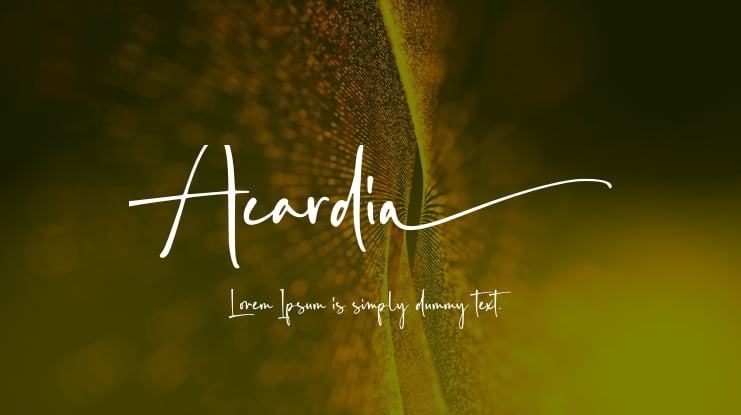 Acardia Font
