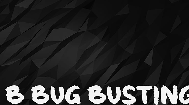 b Bug Busting Font