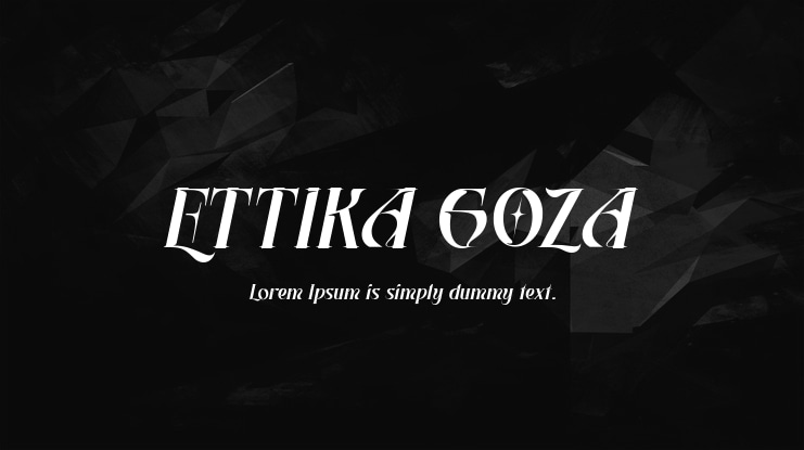 ETTIKA GOZA Font