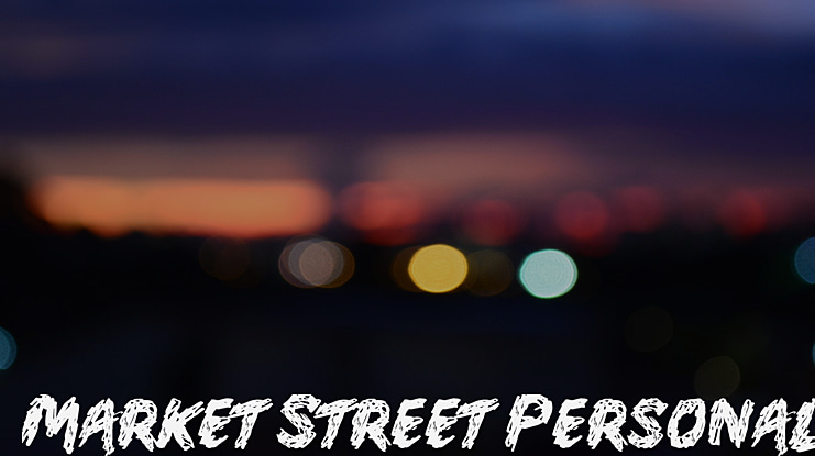 Market Street Personal Use Font