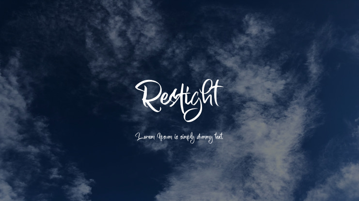 Restight Font