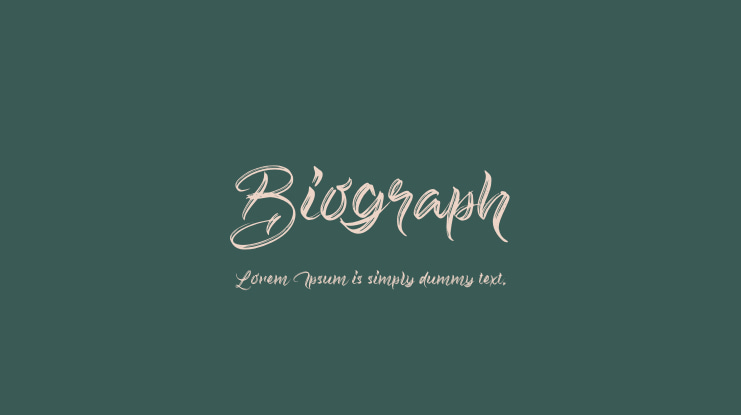 Biograph Font
