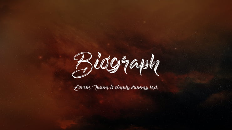 Biograph Font