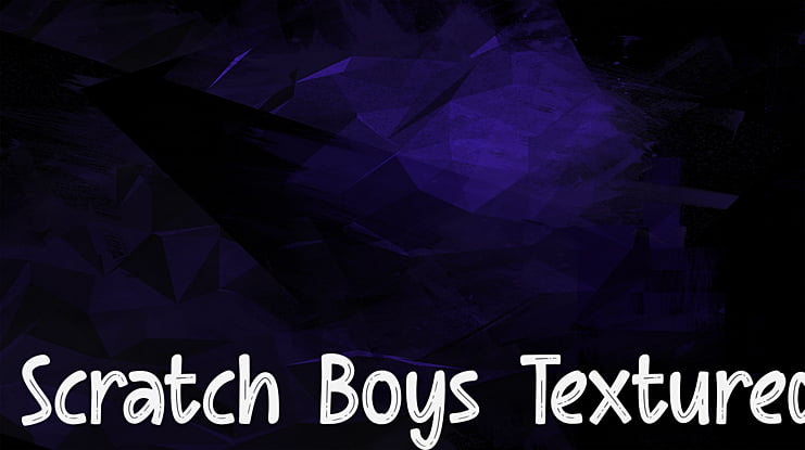 Scratch Boys Textured Font