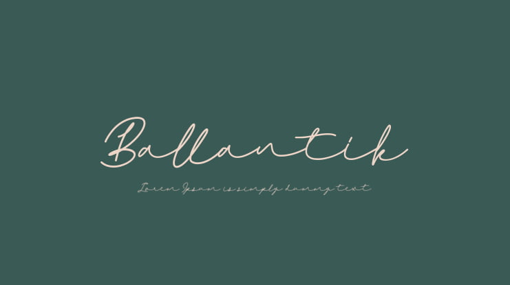 Ballantik Font Family