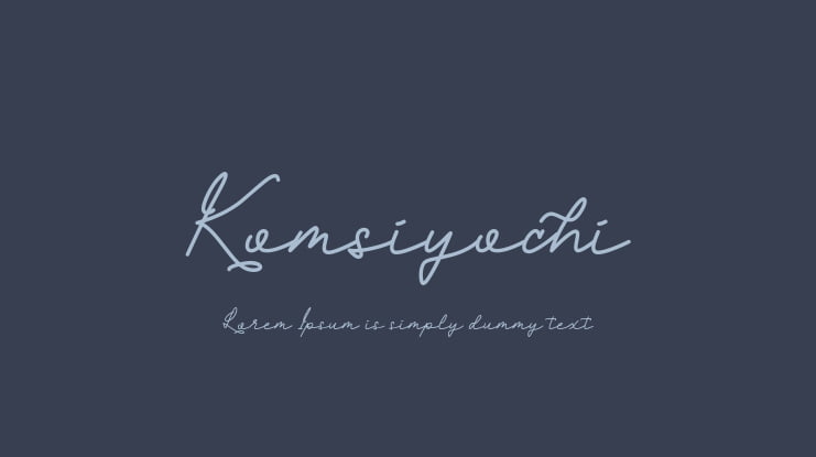 Komsiyochi Font