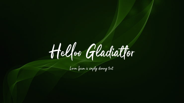 Helloo Gladiattor Font