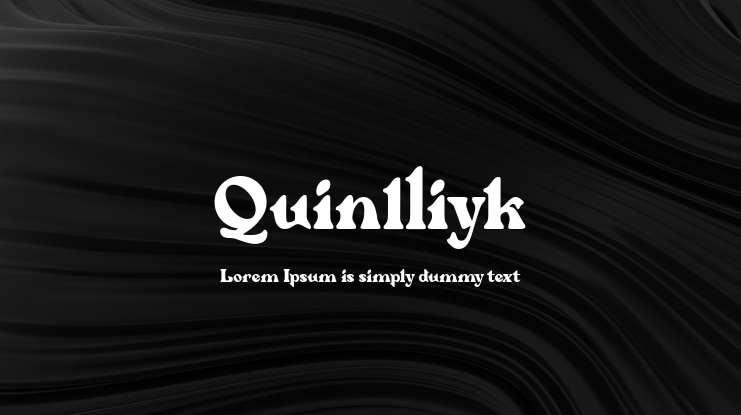 Quinlliyk Font
