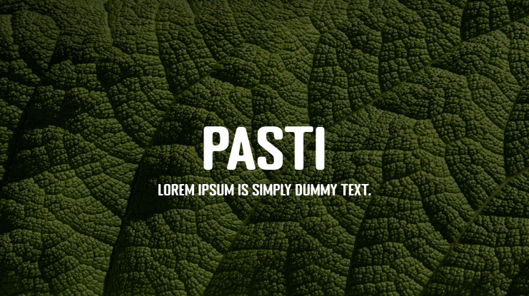 PASTI Font Family
