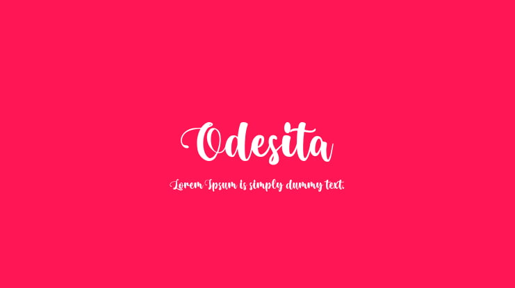 Odesita Font