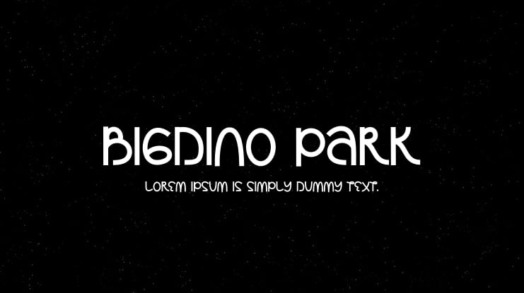 Bigdino Park Font