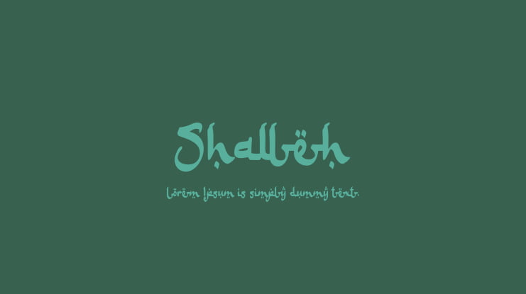 Shalleh Font
