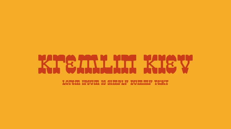 Kremlin Kiev Font