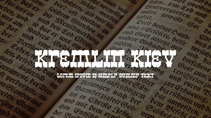 Kremlin Kiev Font