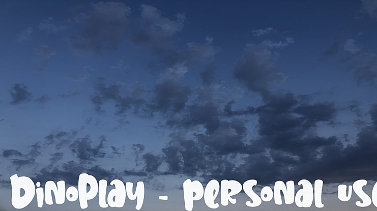 DinoPlay - personal use Font