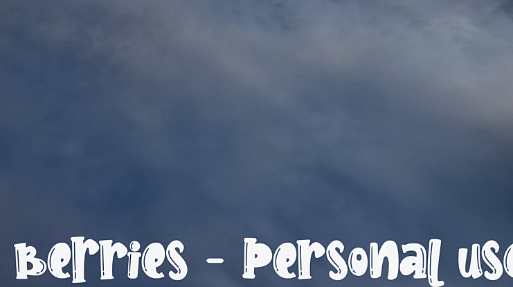 Berries - Personal use Font