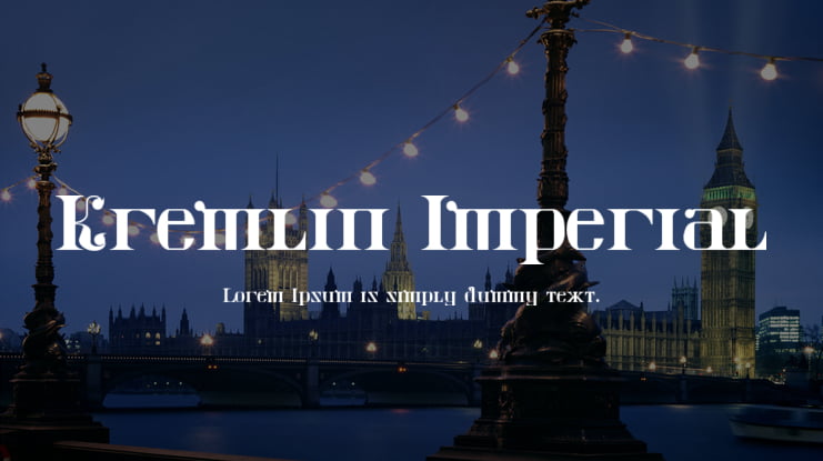 Kremlin Imperial Font