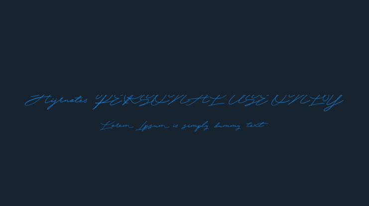Hijrnotes PERSONAL USE ONLY Font