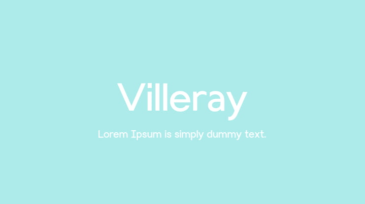 Villeray Font Family