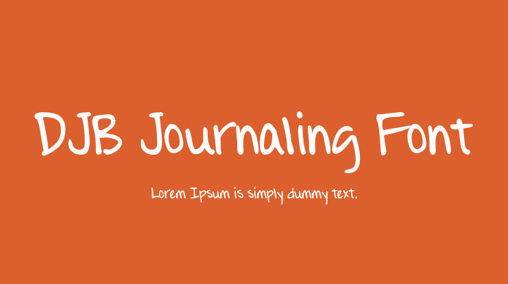 DJB Journaling Font