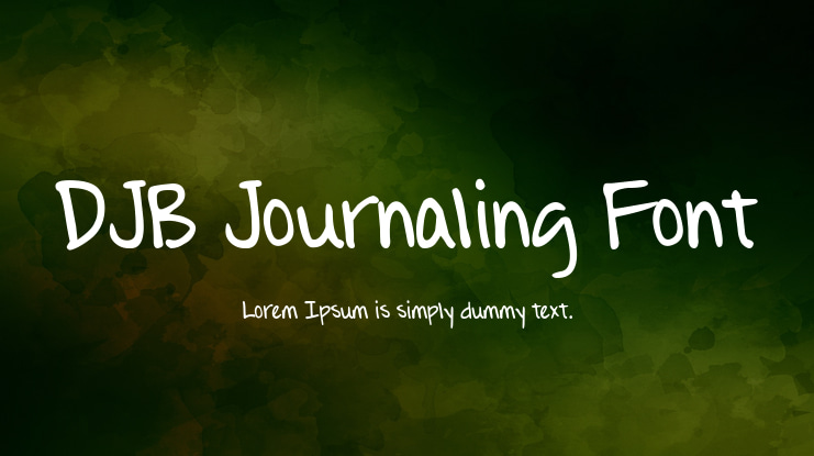 DJB Journaling Font