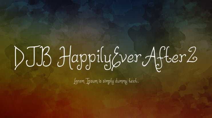 DJB HappilyEverAfter2 Font Family