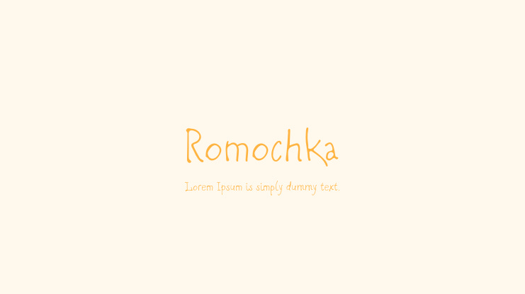 Romochka Font