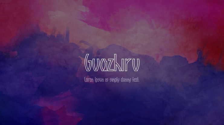 Guazhiru Font Family