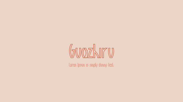 Guazhiru Font Family