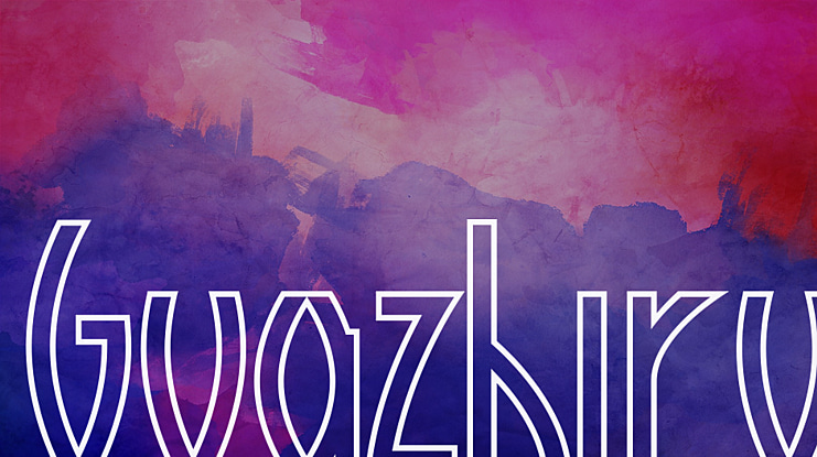 Guazhiru Font Family