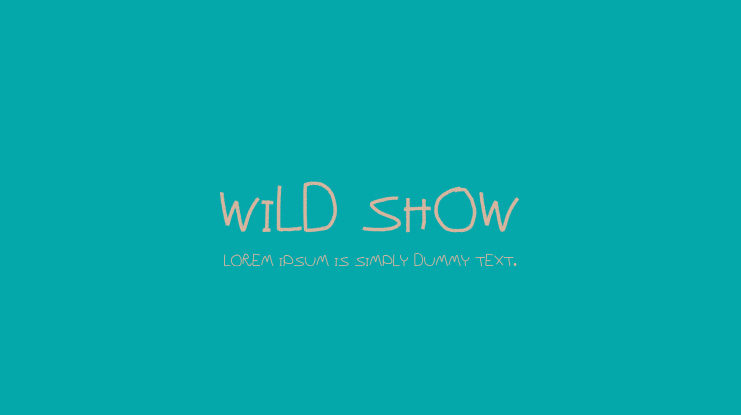 Wild Show Font