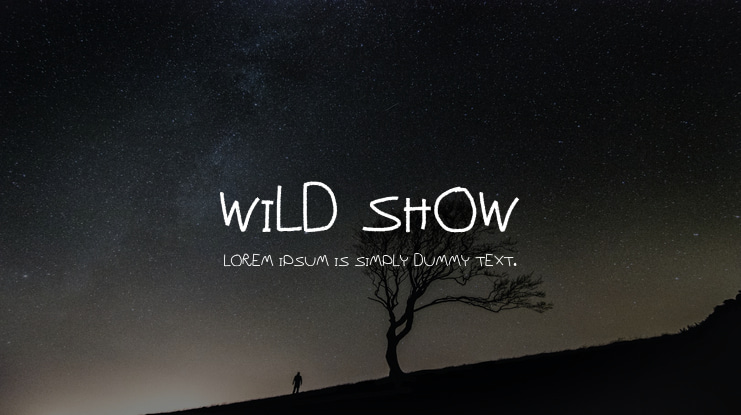 Wild Show Font