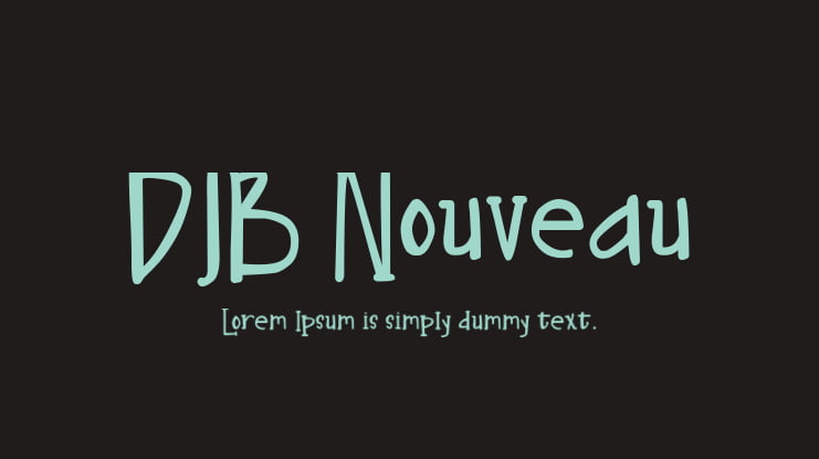 DJB Nouveau Font Family