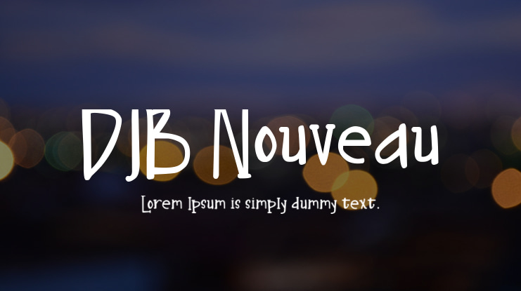 DJB Nouveau Font Family