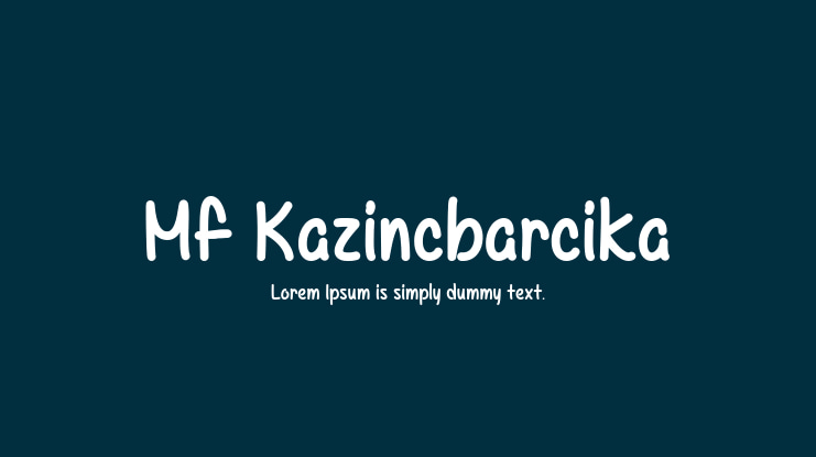 Mf Kazincbarcika Font