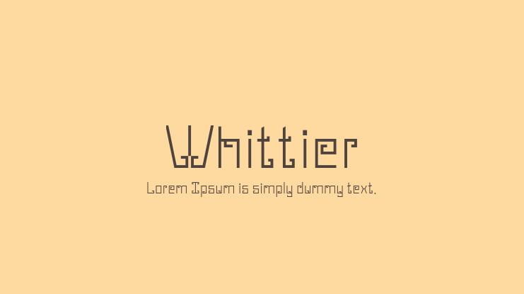 Whittier Font