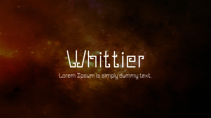 Whittier Font