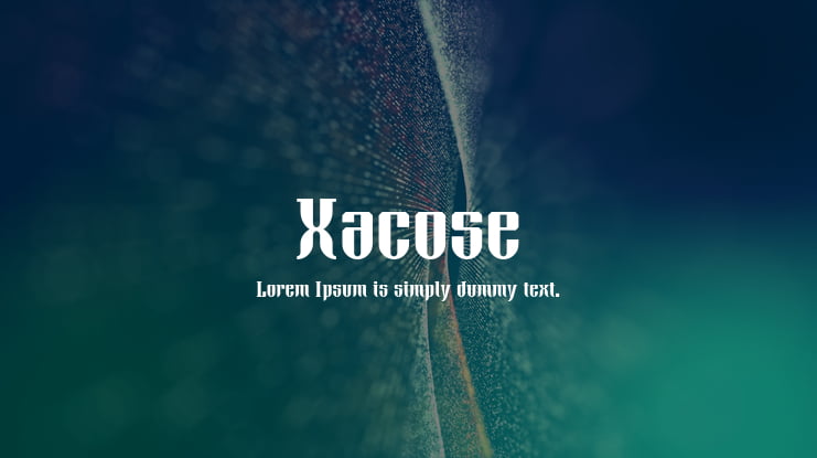 Xacose Font Family