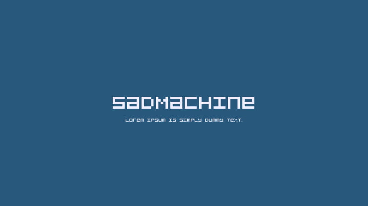 SadMachine Font