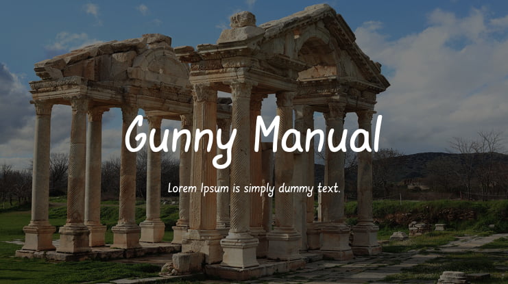 Gunny Manual Font Family