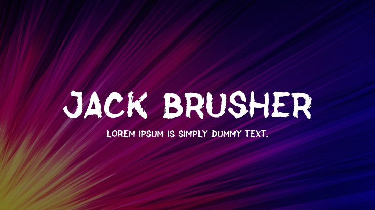 Jack Brusher Font