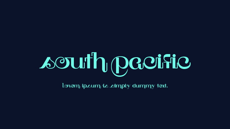 South Pacific Font