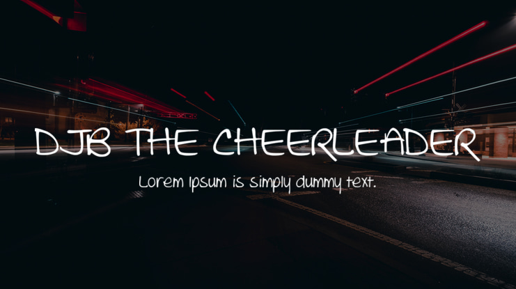 DJB THE CHEERLEADER Font