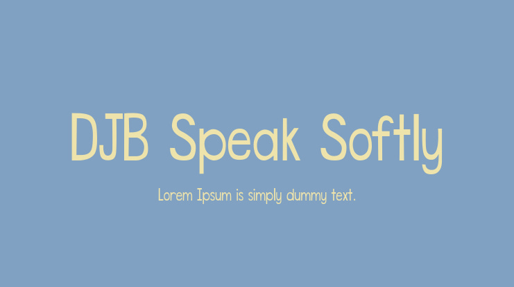 DJB Speak Softly Font