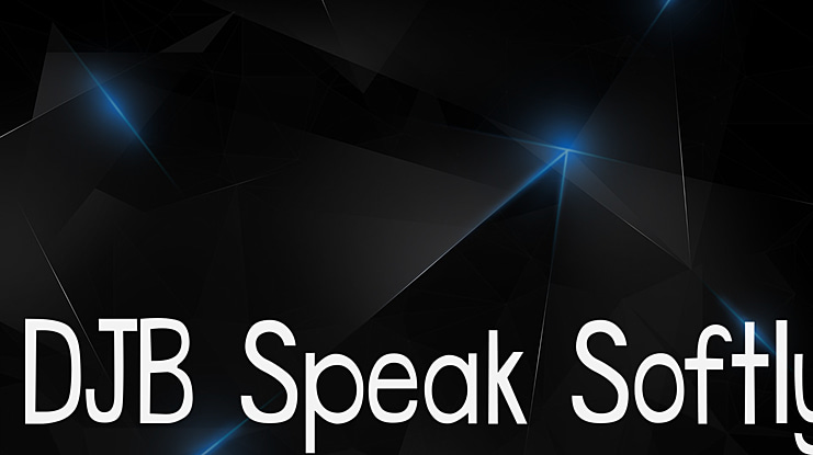 DJB Speak Softly Font