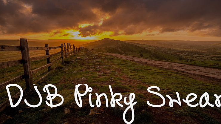 DJB Pinky Swear Font